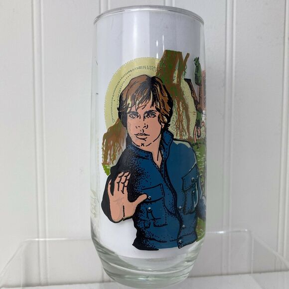 Star Wars: Return Of The Jedi - Luke Skywalker Burger King Glass 1980 Coca-Cola - Picture 2 of 7
